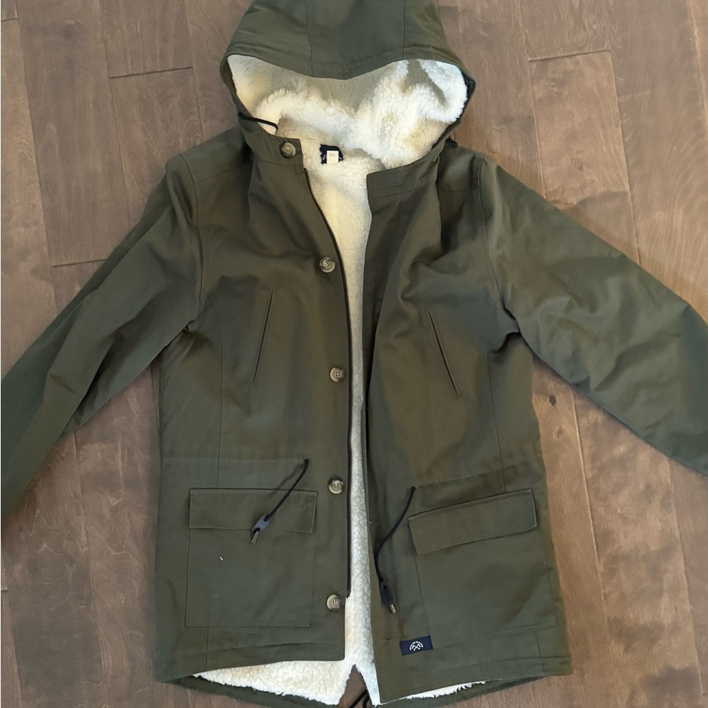 Bleu de Paname Shearling Lined Parka